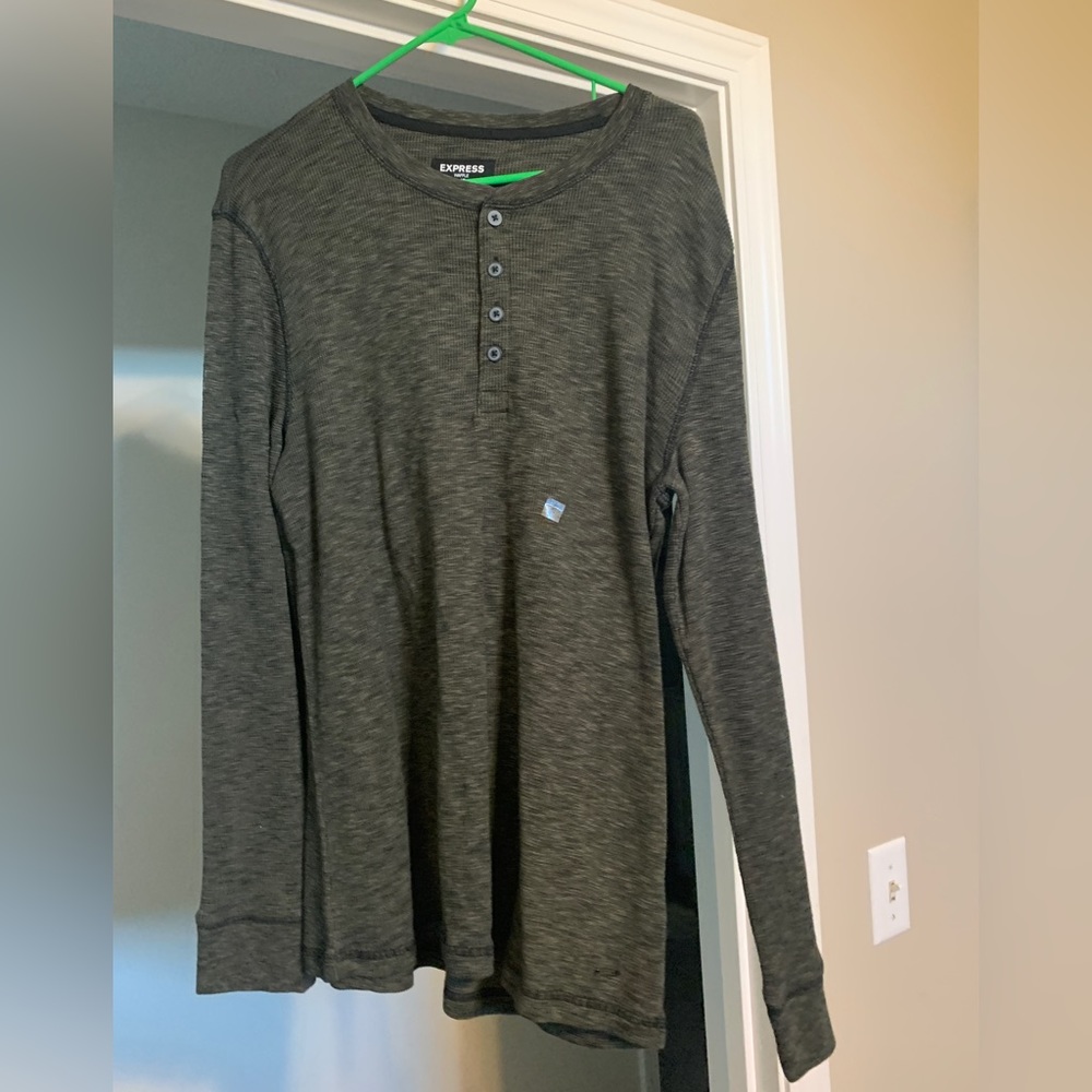NWT Express Waffle Knit Long Sleeve Shirt